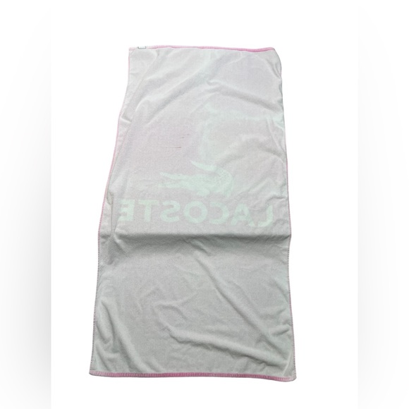 Lacoste Pink Tie-Dye Beach Towel - Picture 2 of 5